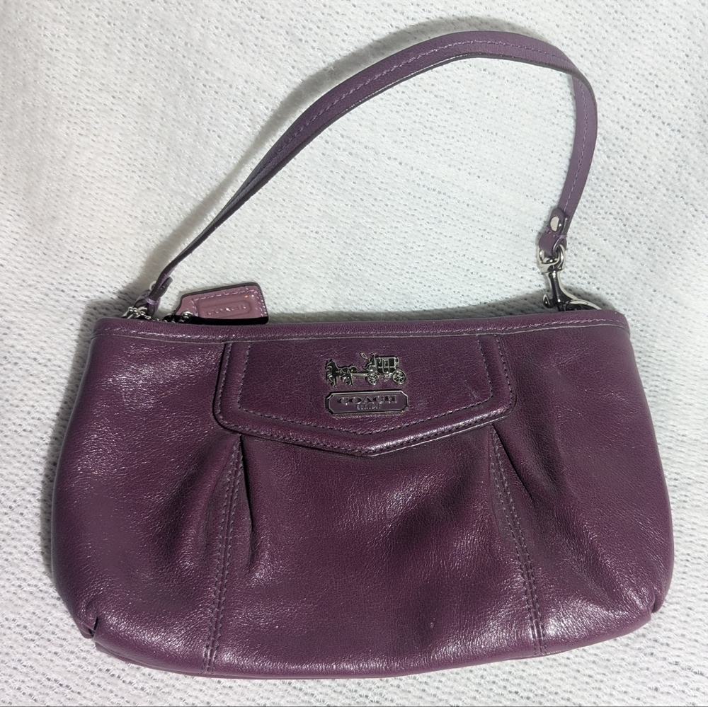 Coach | Purple Leather Wristlet